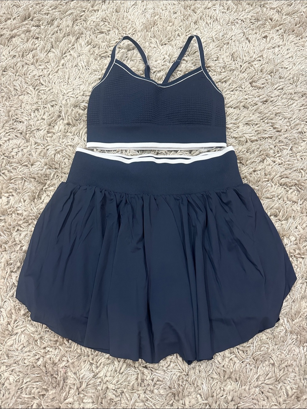 Target Navy Athletic Sports Bra + Skort Set
